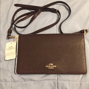 NWT Coach fold over crossbody